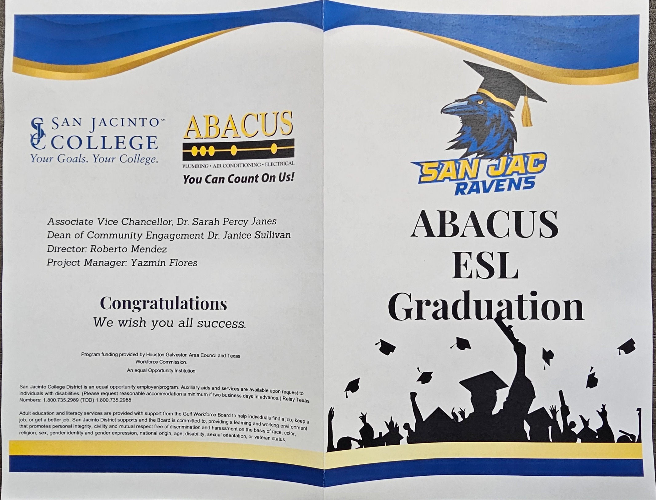 Congratulations to our graduates and heartfelt thanks to everyone who contributed to their success!